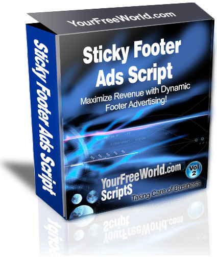Stick Footer Ads software