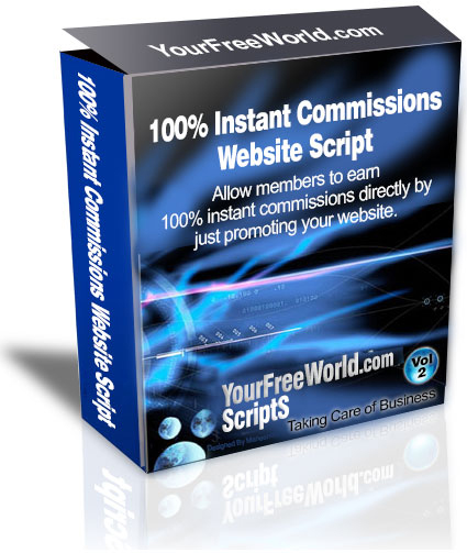 100% Instant Commissions Website Script