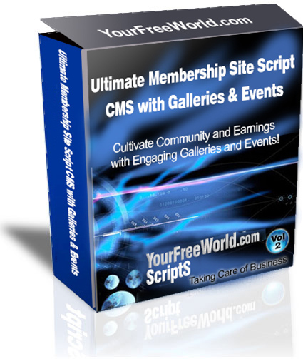 Ultimate Membership Site Script CMS with Galleries