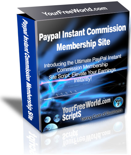 Paypal Instant Commission Membership Site