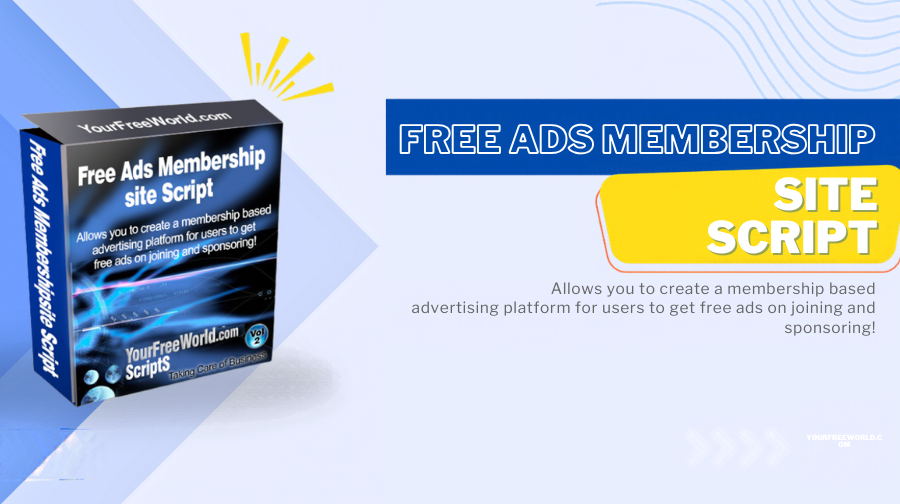 Free Ads Membership Site Script