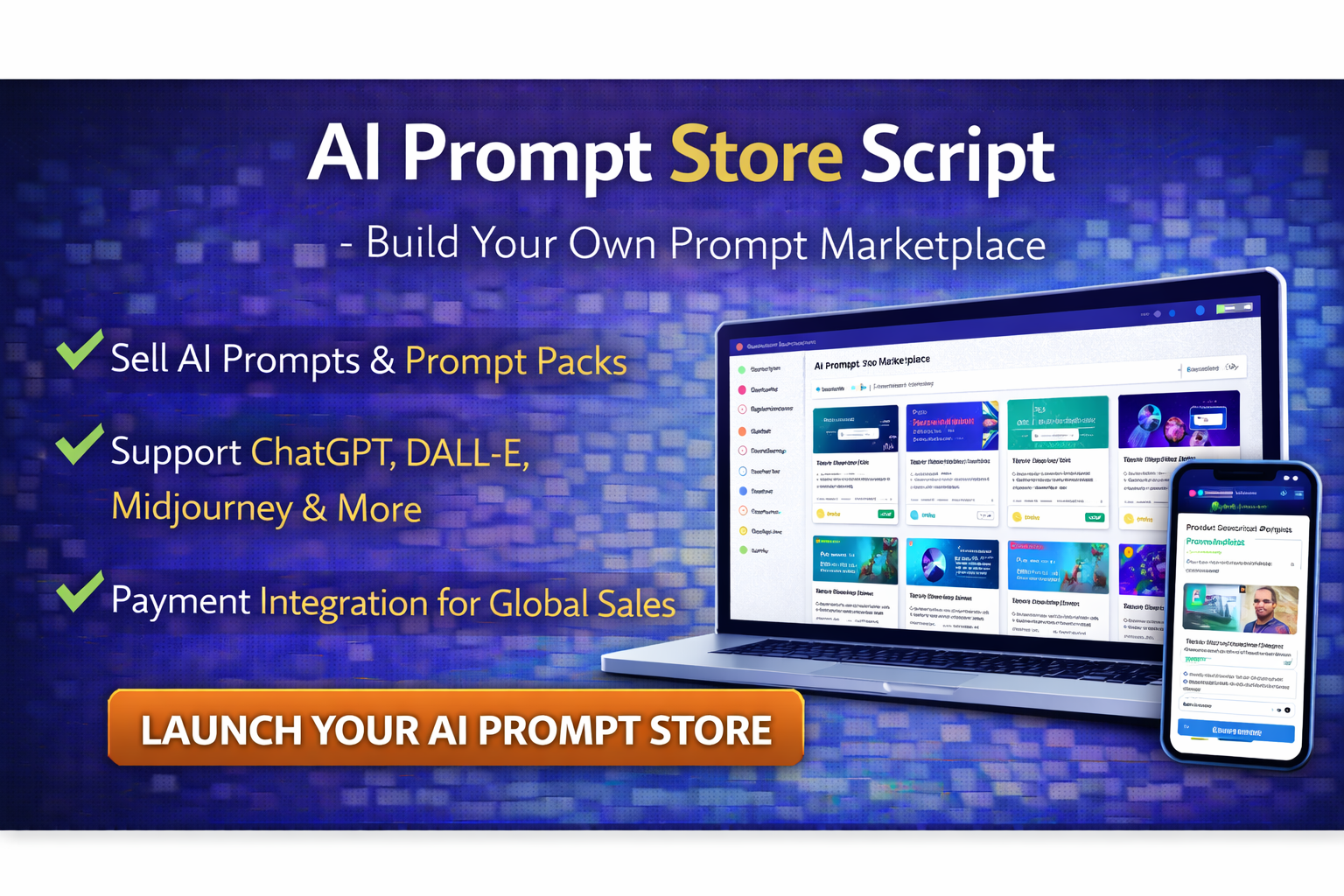 Instant Scripts Store AI Prompt Store Script – Sell AI Prompt Packs & Build Your Own Prompt ...