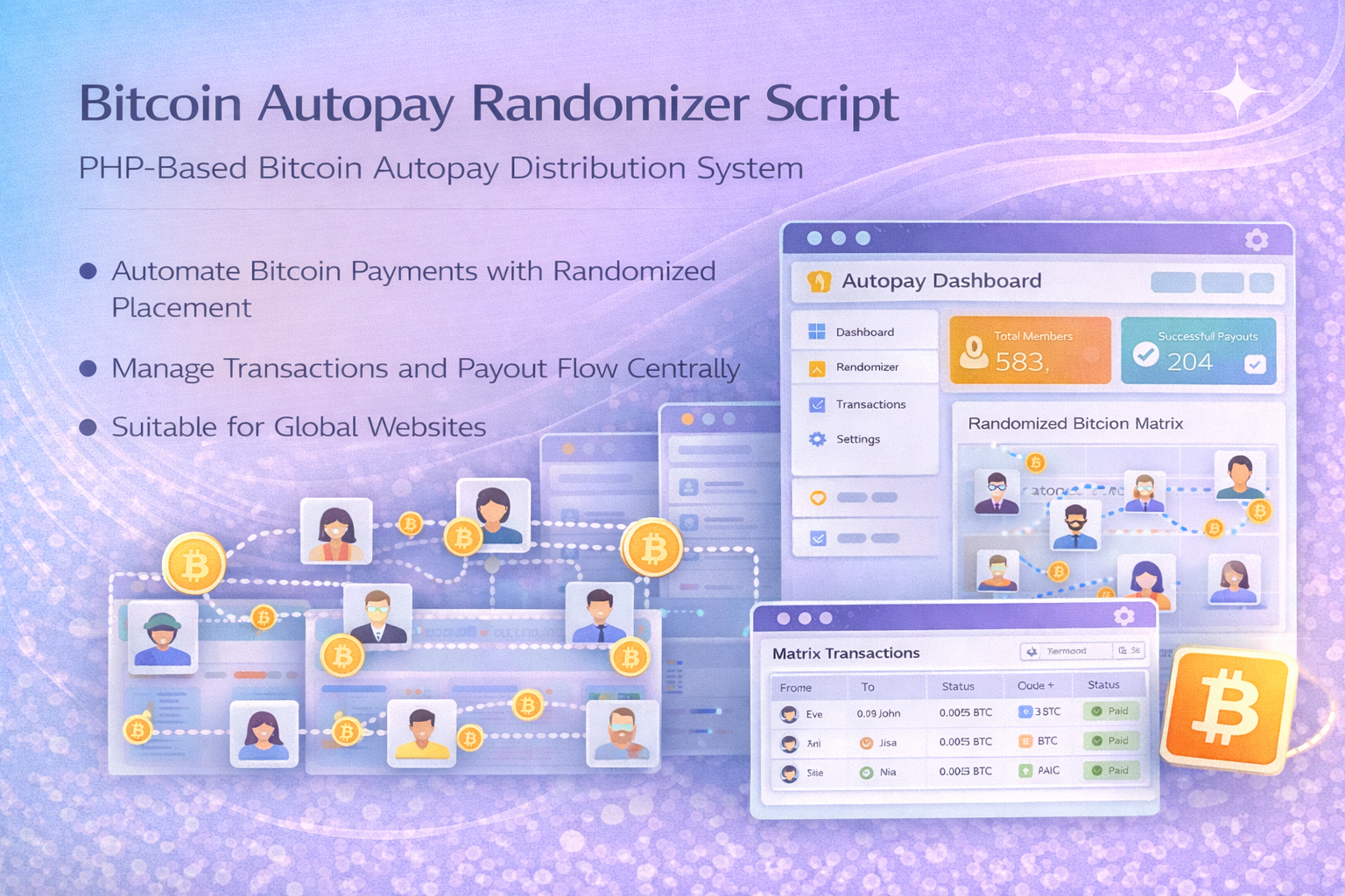 Bitcoin Autopay Randomizer Script – PHP Bitcoin Autopay & Distribution ...