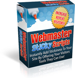 Webmaster Sticky Scripts Package