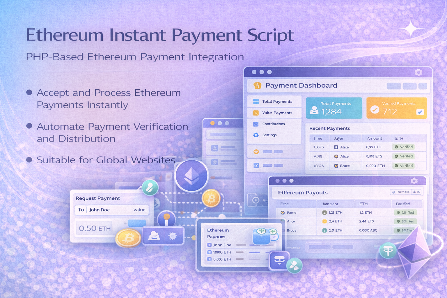 Ethereum Instant Payment Script – PHP Ethereum Payment Integration