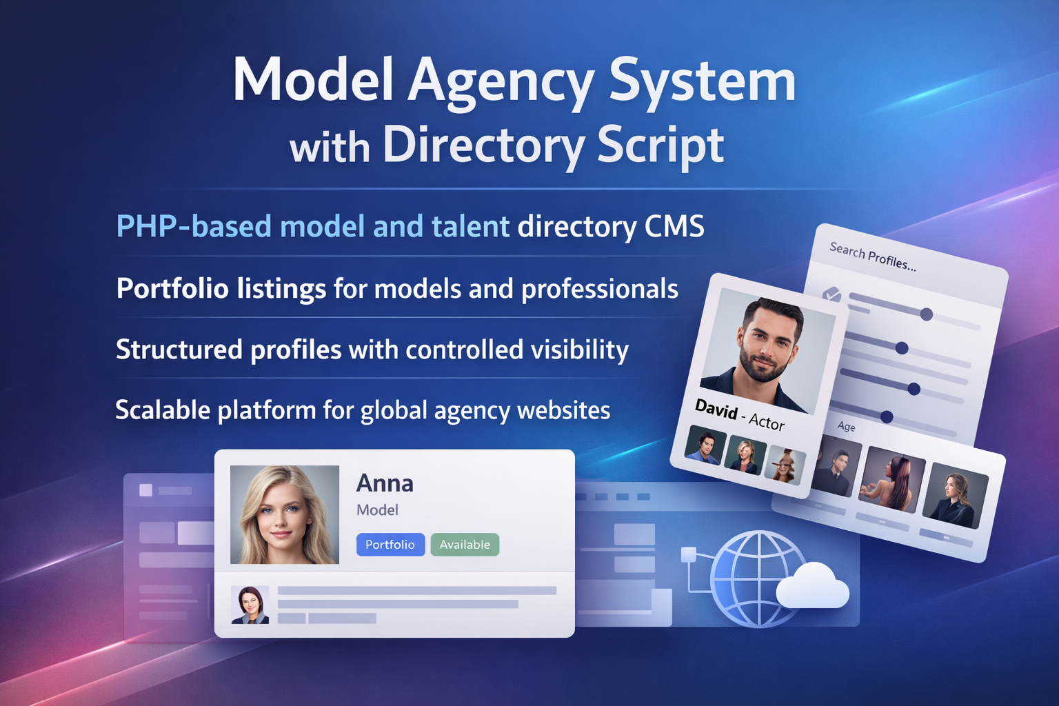 Model Agency System with Directory Script – PHP Model & Photographer ...
