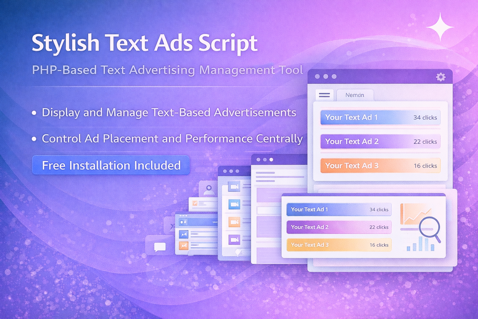 Text Ads Script – PHP Text Advertising Management Tool
