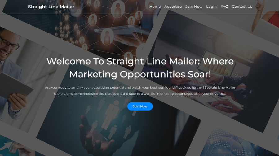 Straight Line Mailer Script dashboard