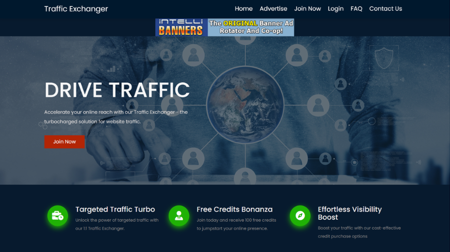 Traffic Exchanger Script dashboard