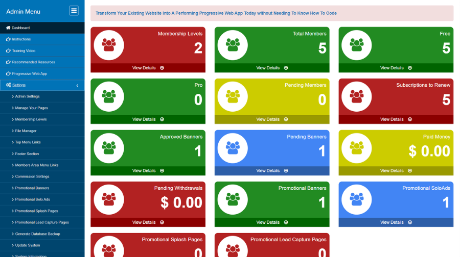 Ultimate AI Image Generator SAAS admin dashboard