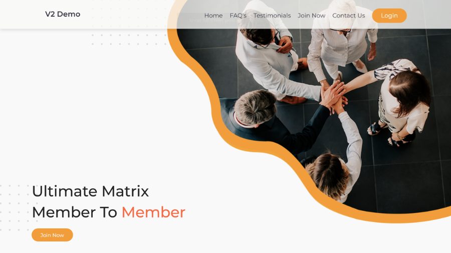 Ultimate Matrix Member To Member Script V2 dashboard