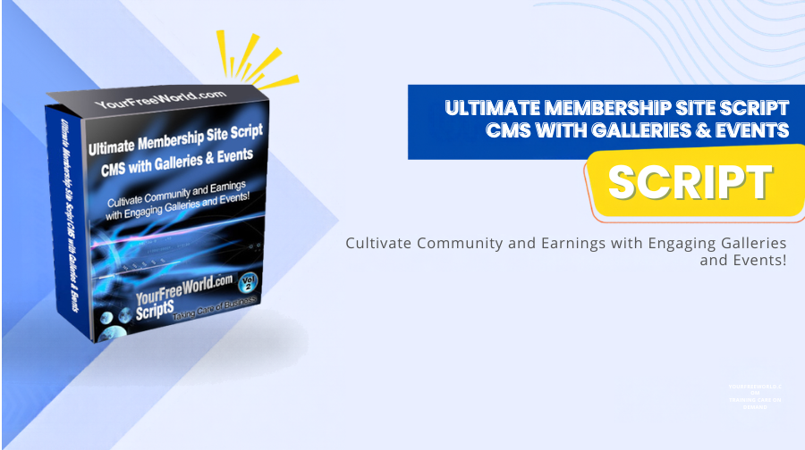 Ultimate Membership Site Script CMS with Galleries