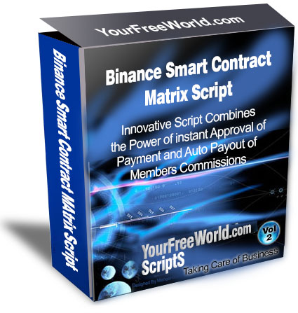 Binance Smart Contract Subscription Matrix Script
