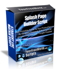 Splash Page Builder Script